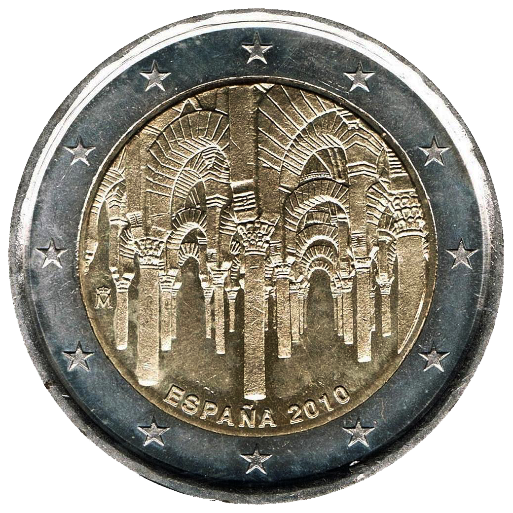 2 euros conmemorativa Patrimonio Mundial, Centro Histórico de Córdoba